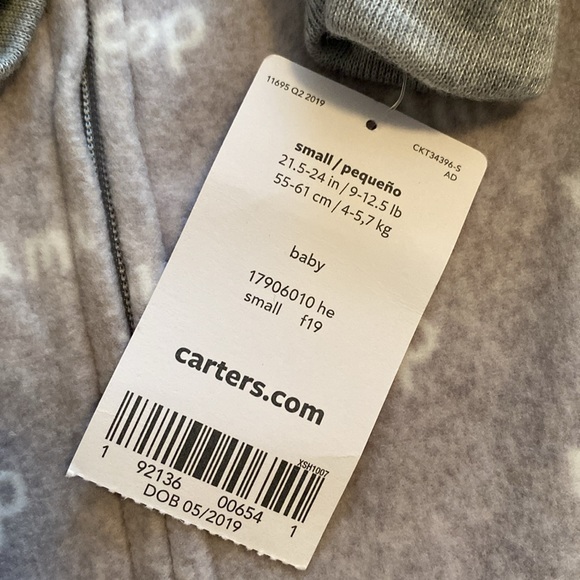 Carters Fleece Sleep Sack - Picture 4 of 4